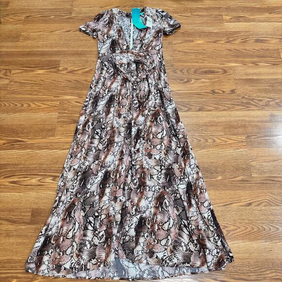 Melissa Odabash Viscose classic Lou Snake Long Dress size XS - Picture 12 of 12